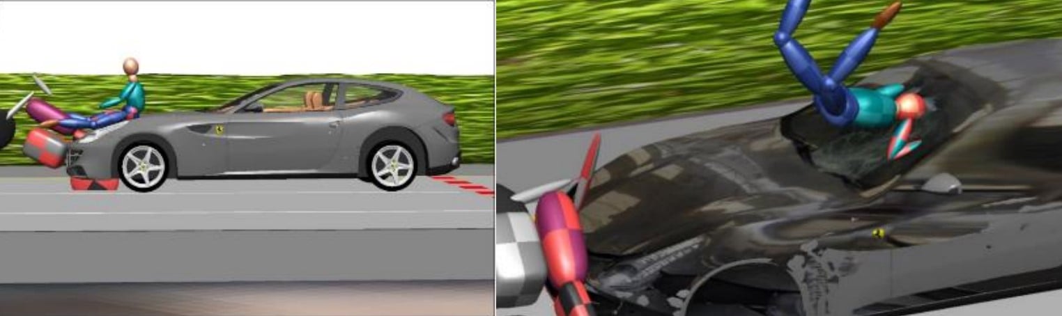 การวิเคราะห์ความเร็วรถยนต์ในคดีอุบัติเหตุที่มีการใช้ซอฟท์แวร์ PC Crash