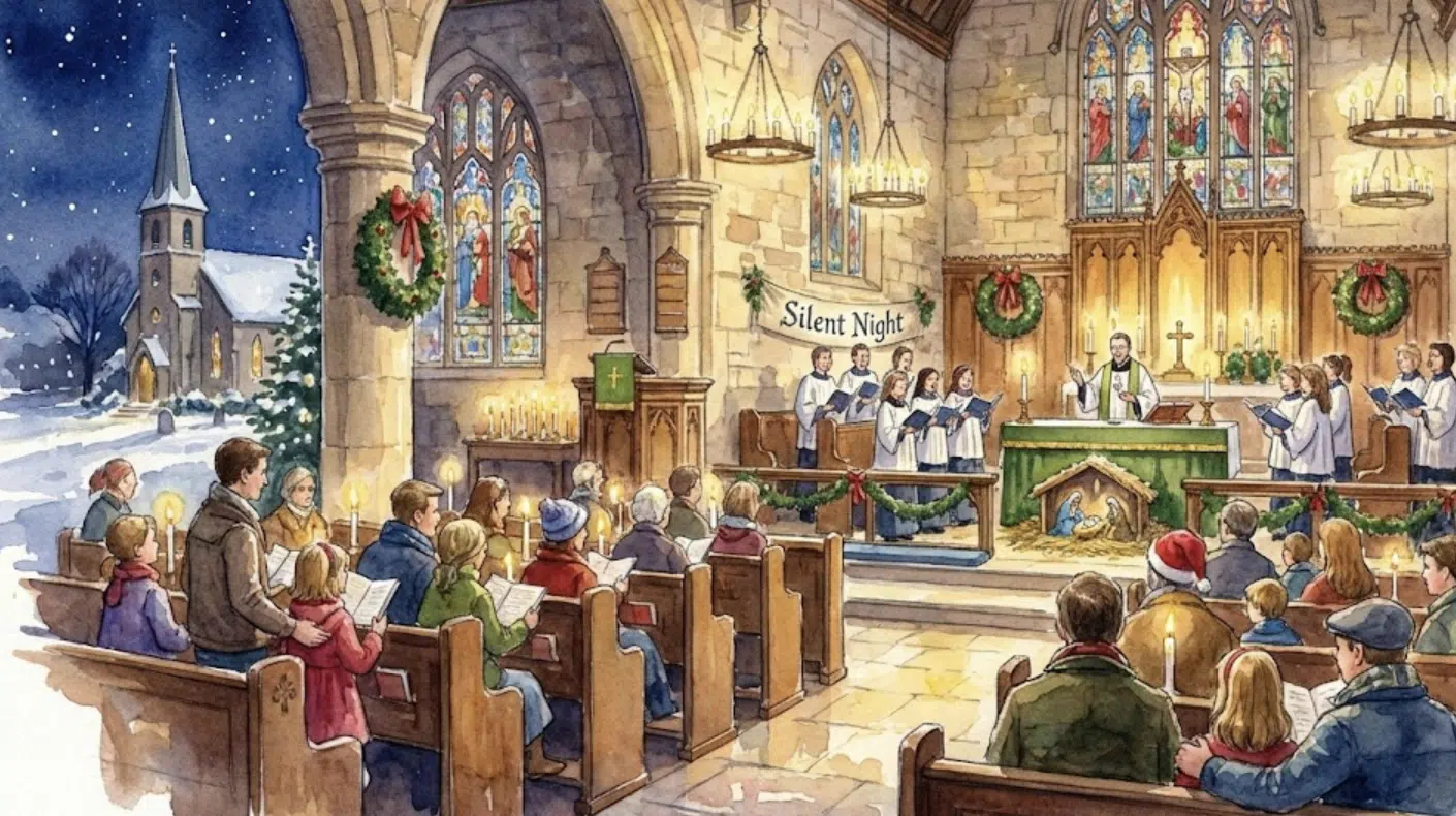 พิธีมิสซาเที่ยงคืน สำหรับชาวคริสต์