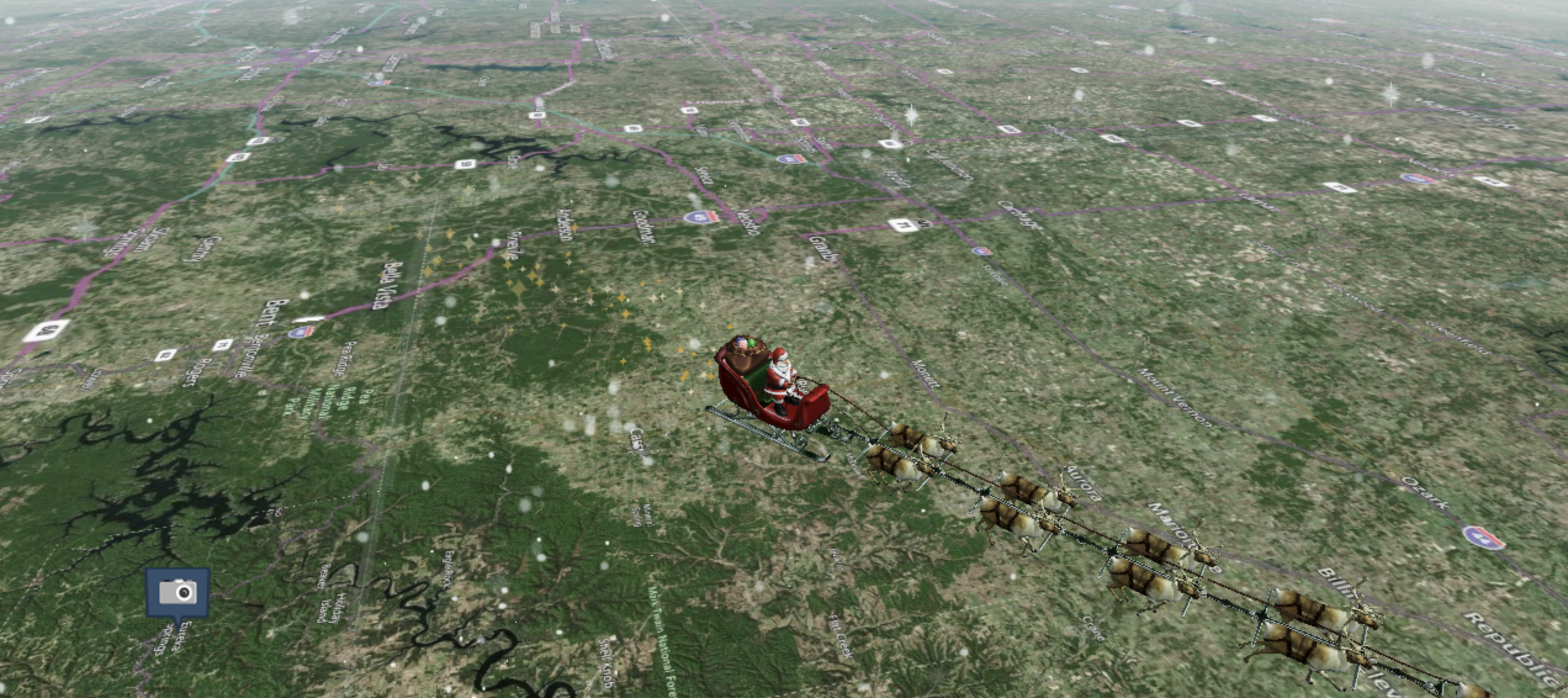 ถ่ายทอดสด ซานตาคลอส ขี่กวางเรนเดียร์ แจกของขวัญ 6 พันล้านชิ้นทั่วโลก คริสต์มาส 2025