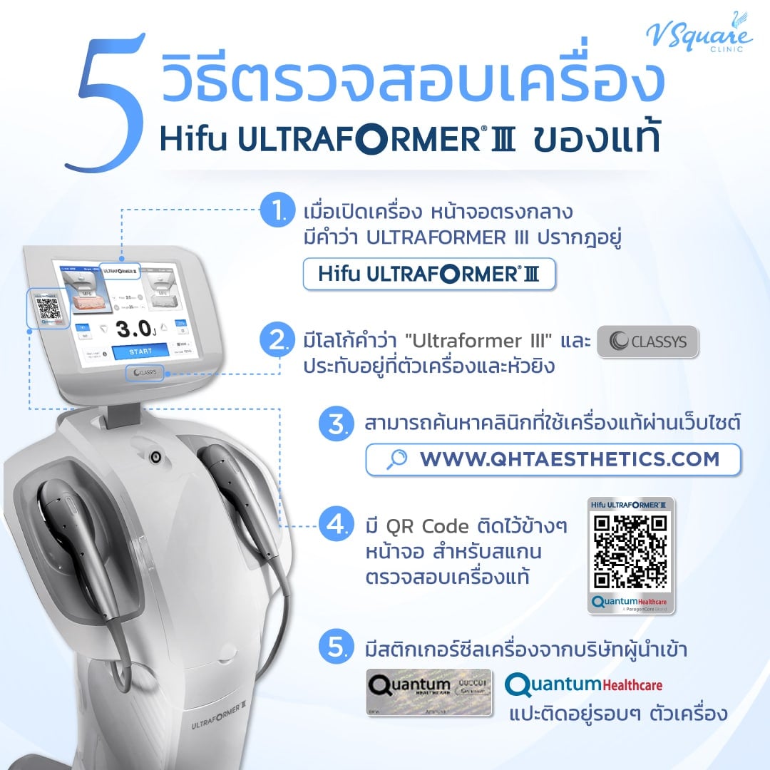 วิธีตรวจสอบเครื่อง Hifu แท้