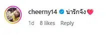 เชียร์ ฑิฆัมพร โผล่คอมเมนต์