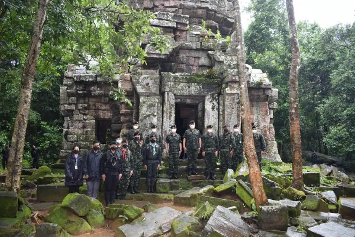 ตรวจเยี่ยมปราสาทตาควาย อำเภอพนมดงรัก จังหวัดสุรินทร์ 17 ตุลาคม 2564