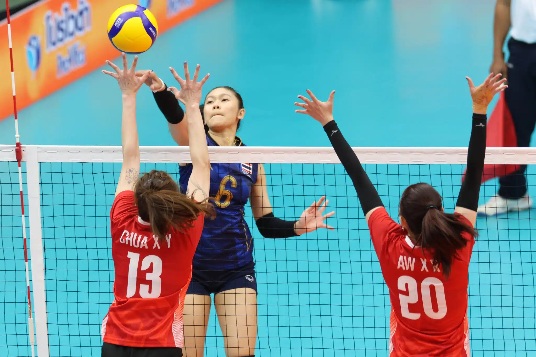 กลุ่มเอของตารางคะแนนวอลเลย์บอลหญิงซีเกมส์ 2025 ไทยนำจ่าฝูงหลังชนะสิงคโปร์