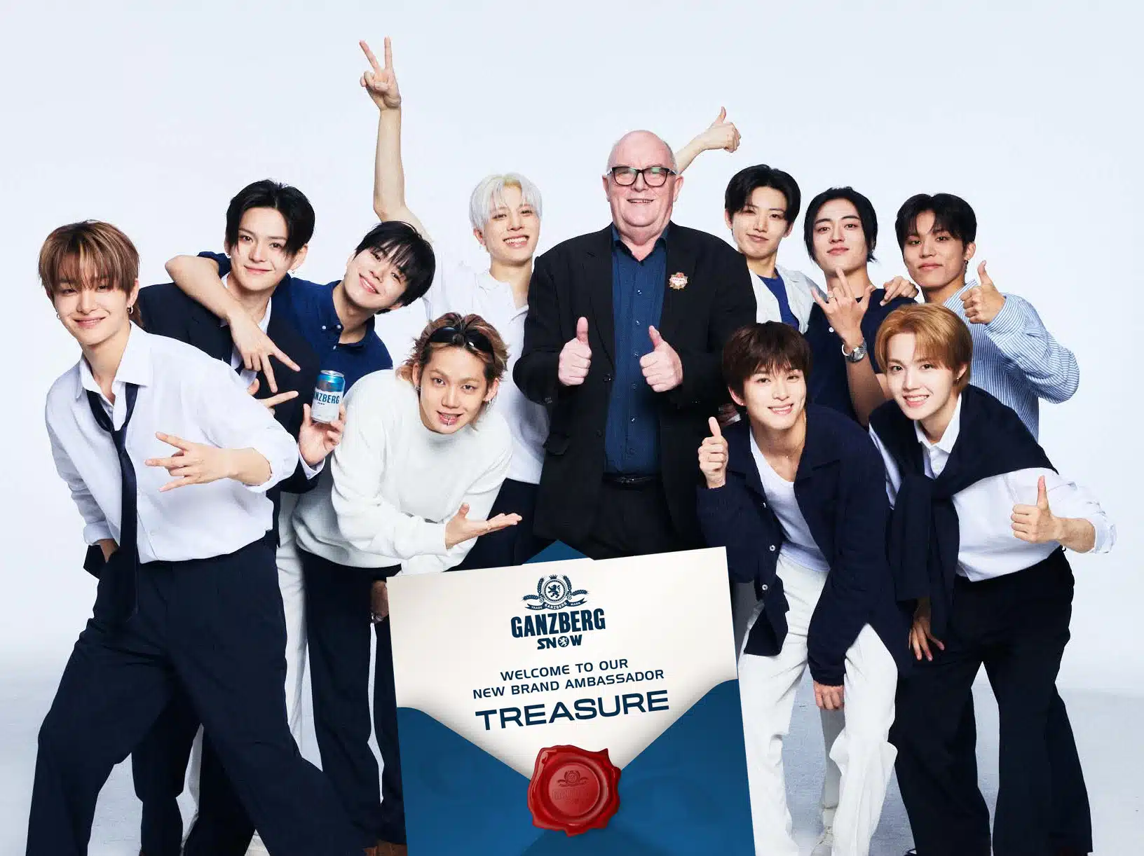 YG ส่ง TREASURE นั่งพรีเซนเตอร์เบียร์กัมพูชา