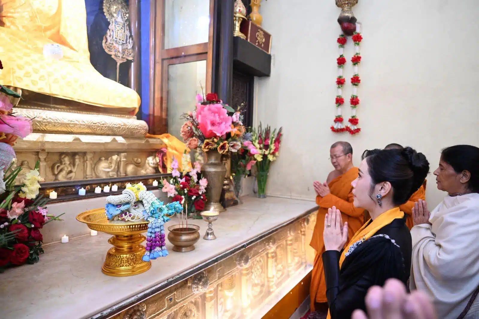 เจ้าคุณพระสินีนาถฯ ร่วมงานเปิดโครงการที่วัดไทยพุทธคยา อินเดีย