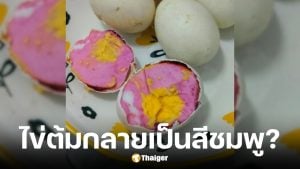 เตือนภัยไข่ต้มสีชมพู อย่ากินเด็ดขาด