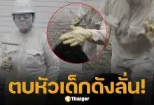 นักแสดงหุ่นนิ่ง ตบหัว "น้องวายุ" ลูกชาย บัว สโรชา ตั้ม รับโกรธแต่ลูกก็ผิด น้องพีร์ แนะส่งคลิปส่งตร.