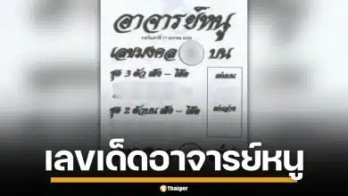 เลขเด็ด "อาจารย์หนู" งวด 17 ม.ค.69 มัดรวมเลขมงคล ฟันธงเลขชุดน่าลุ้น 3 ตัว