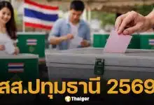 รายชื่อผู้สมัคร สส. ปทุมธานี ครบทั้ง 8 เขต รวม 74 คน เช็กเบอร์-พรรค ก่อนเลือกตั้ง 2569