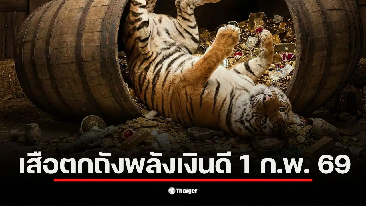 เลขเด็ด "เสือตกถังพลังเงินดี" แนวทางหวยรัฐบาลไทยงวดล่าสุด ให้เลขเด่น 3 เลขรอง 2 พร้อมชุด 3 ตัวและ 2 ตัวฉบับเต็ม เก็งก่อนเกลี้ยงแผง