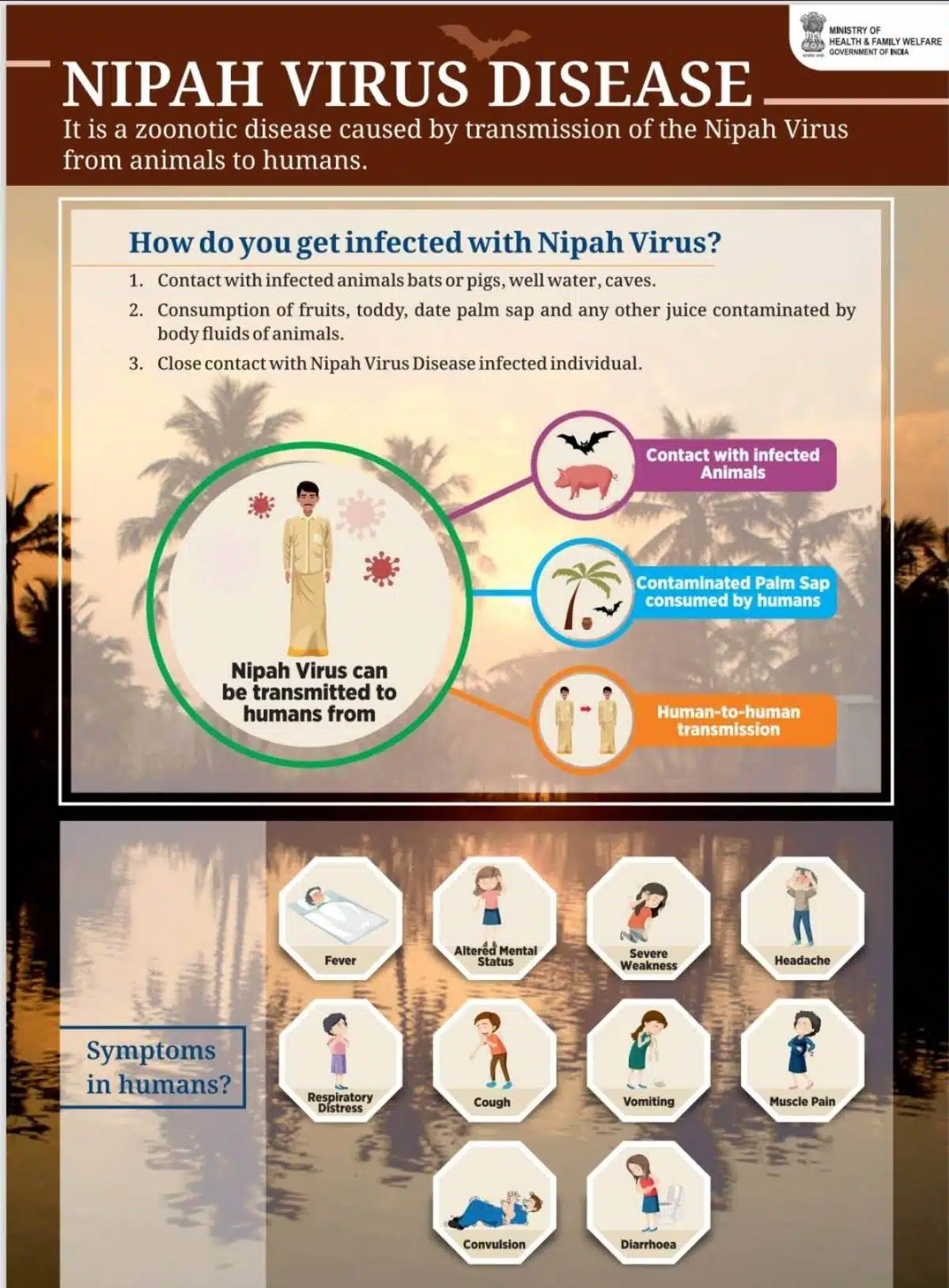 Pilgrims are warned to be wary of the Nipah virus
