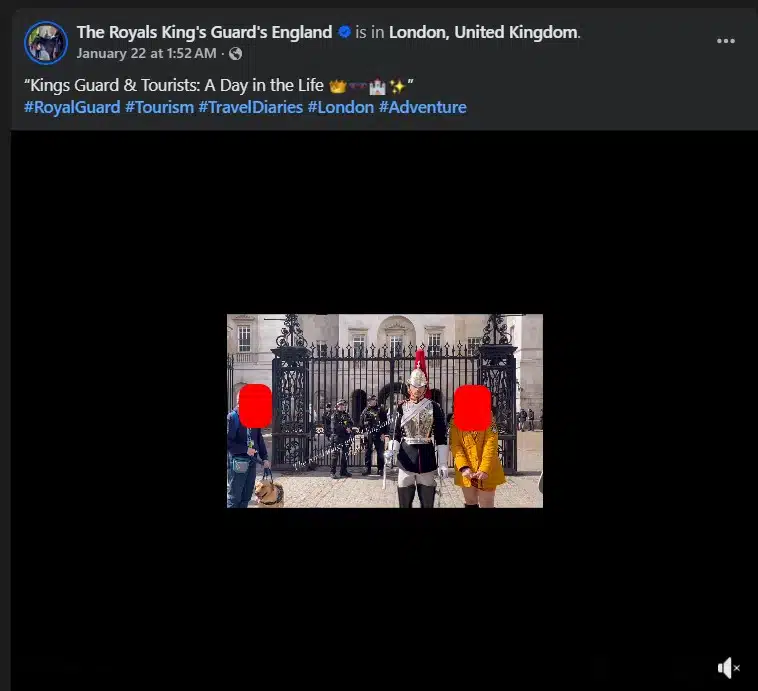 คลิปไวรัลแสดงให้เห็นสาวไทยตกใจเมื่อทหาร King's Guard ตะโกนว่าไม่ให้จับ