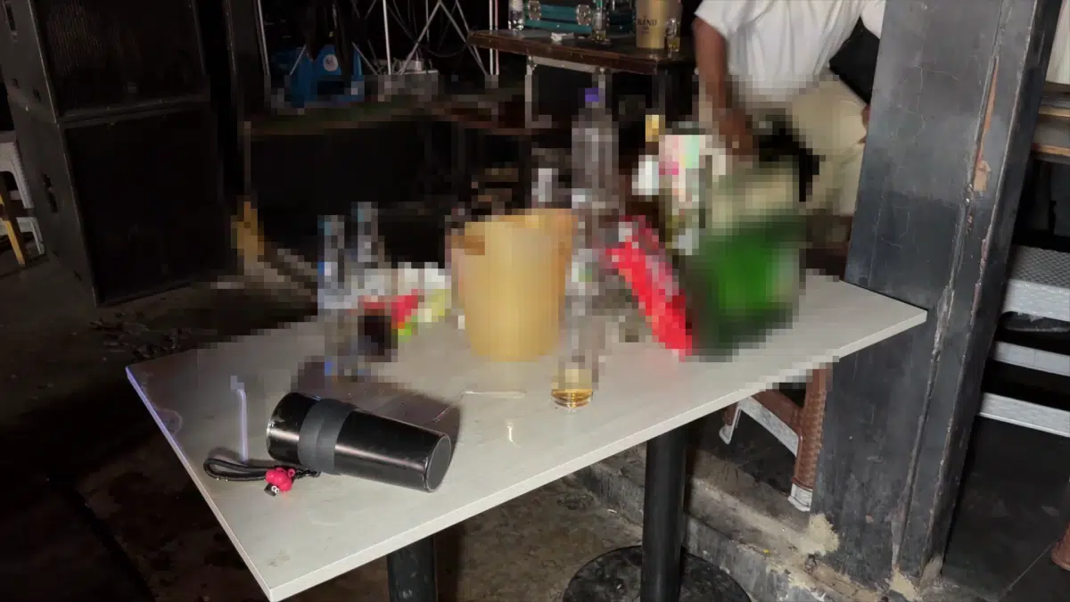 ที่เกิดเหตุร้านเหล้าย่านบางพลี จ.สมุทรปราการ