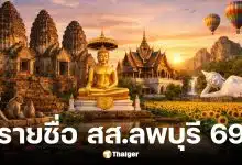 รายชื่อ สส.ลพบุรี 2569