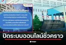 ประกาศจากประกันสังคมเกี่ยวกับการงดให้บริการออนไลน์ชั่วคราว