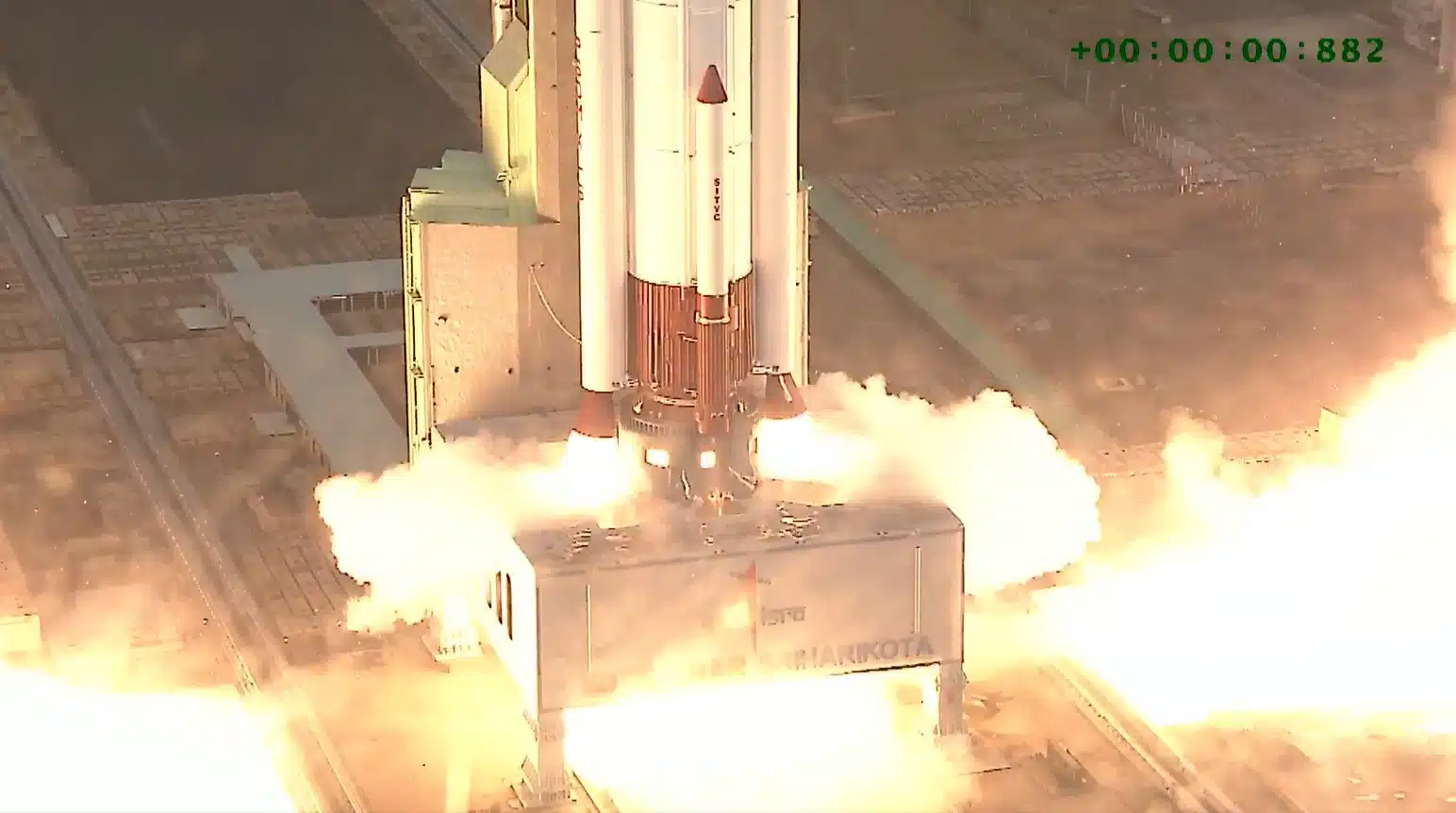 จรวดนำส่งดาวเทียม THEOS-2A ทะยานขึ้นจากฐานปล่อยที่อินเดีย