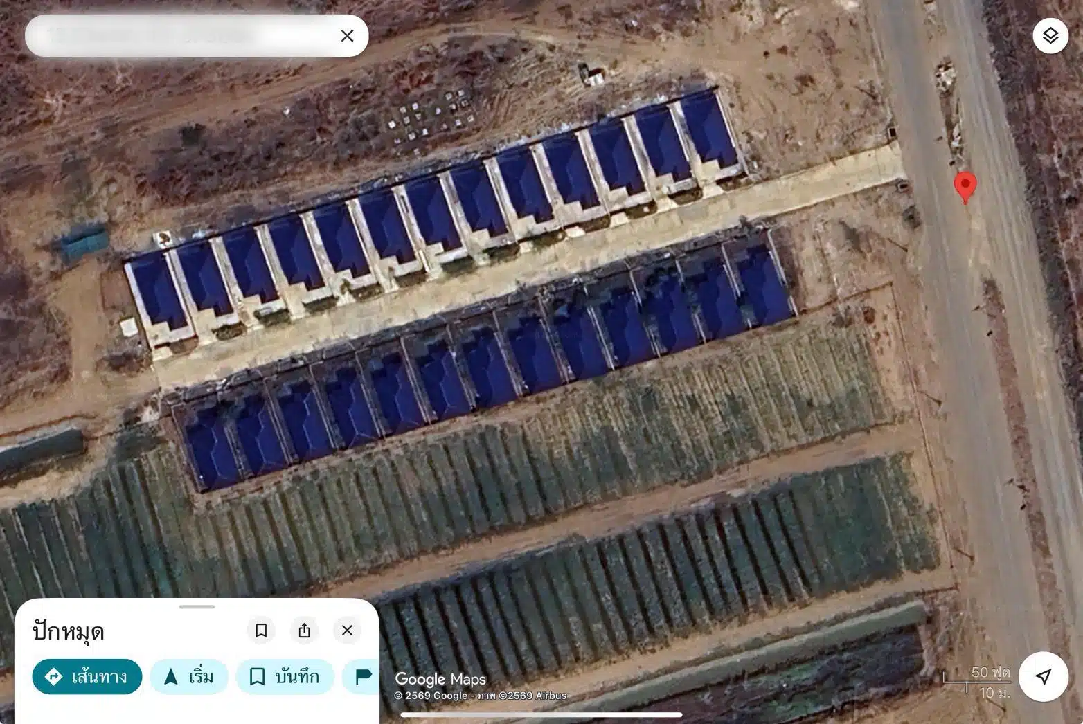 แผนที่แสดงจุดตั้งฐานสแกมเมอร์ใหม่ในเมืองมาลัย กัมพูชา