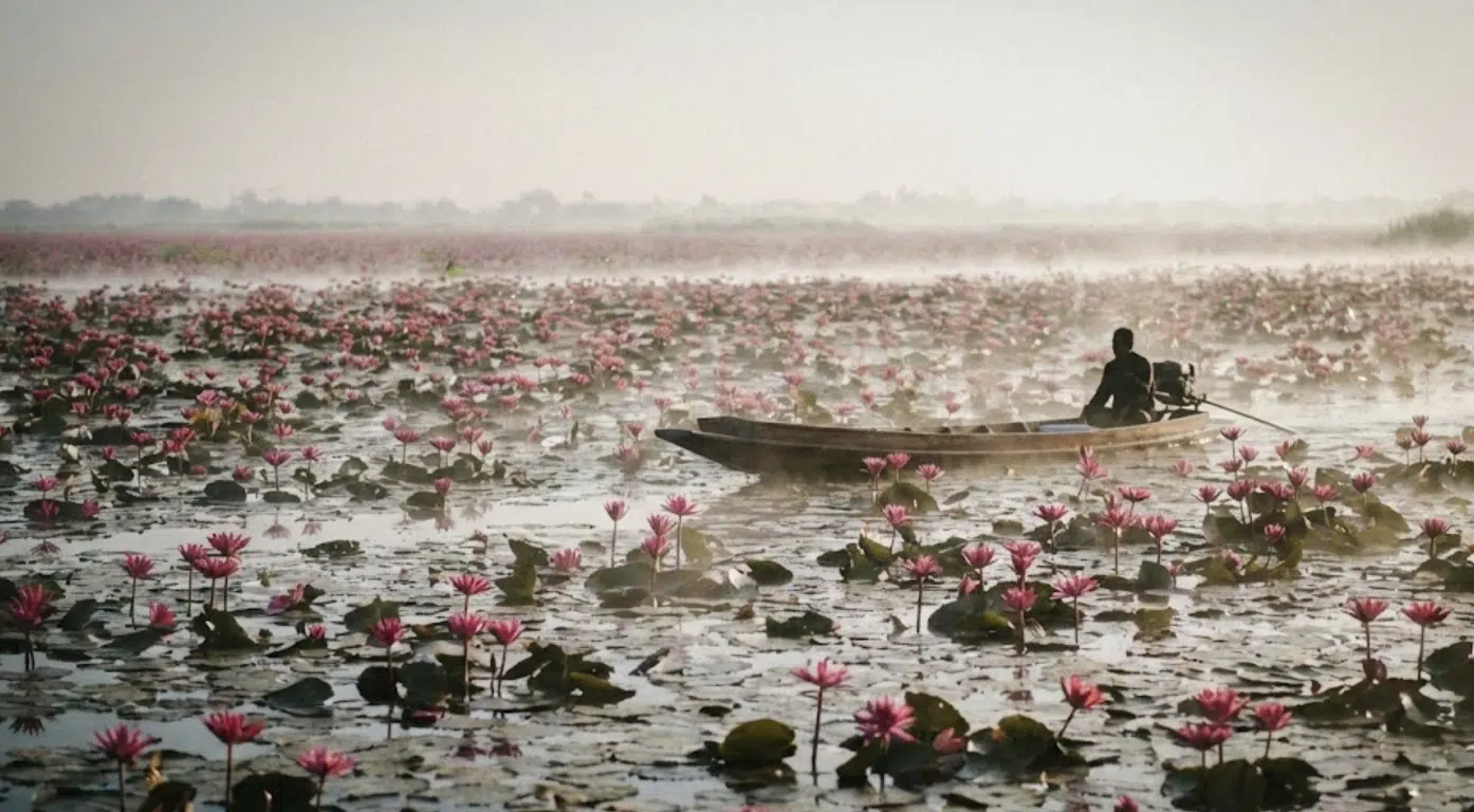 ทะเลบัวแดง อุดรธานี