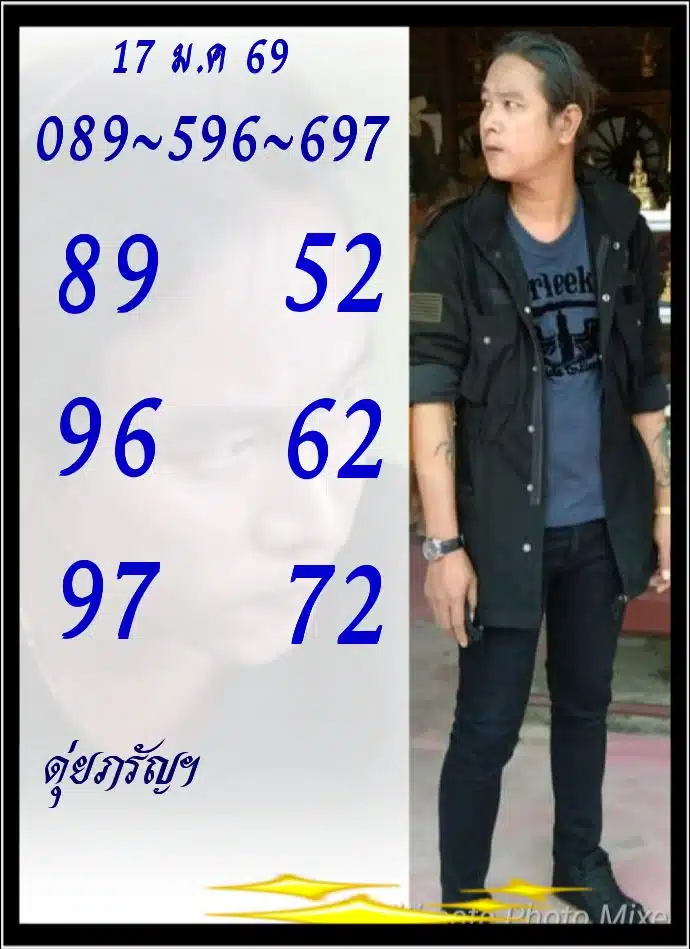 เลขเด็ด ดุ่ย ภรัญฯ 17 1 69