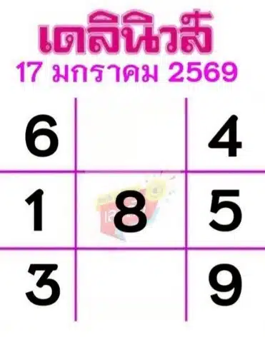 เลขเด็ดเดลินิวส์ งวด 17 1 69