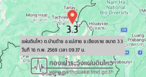แผ่นดินไหวเชียงราย ขนาด