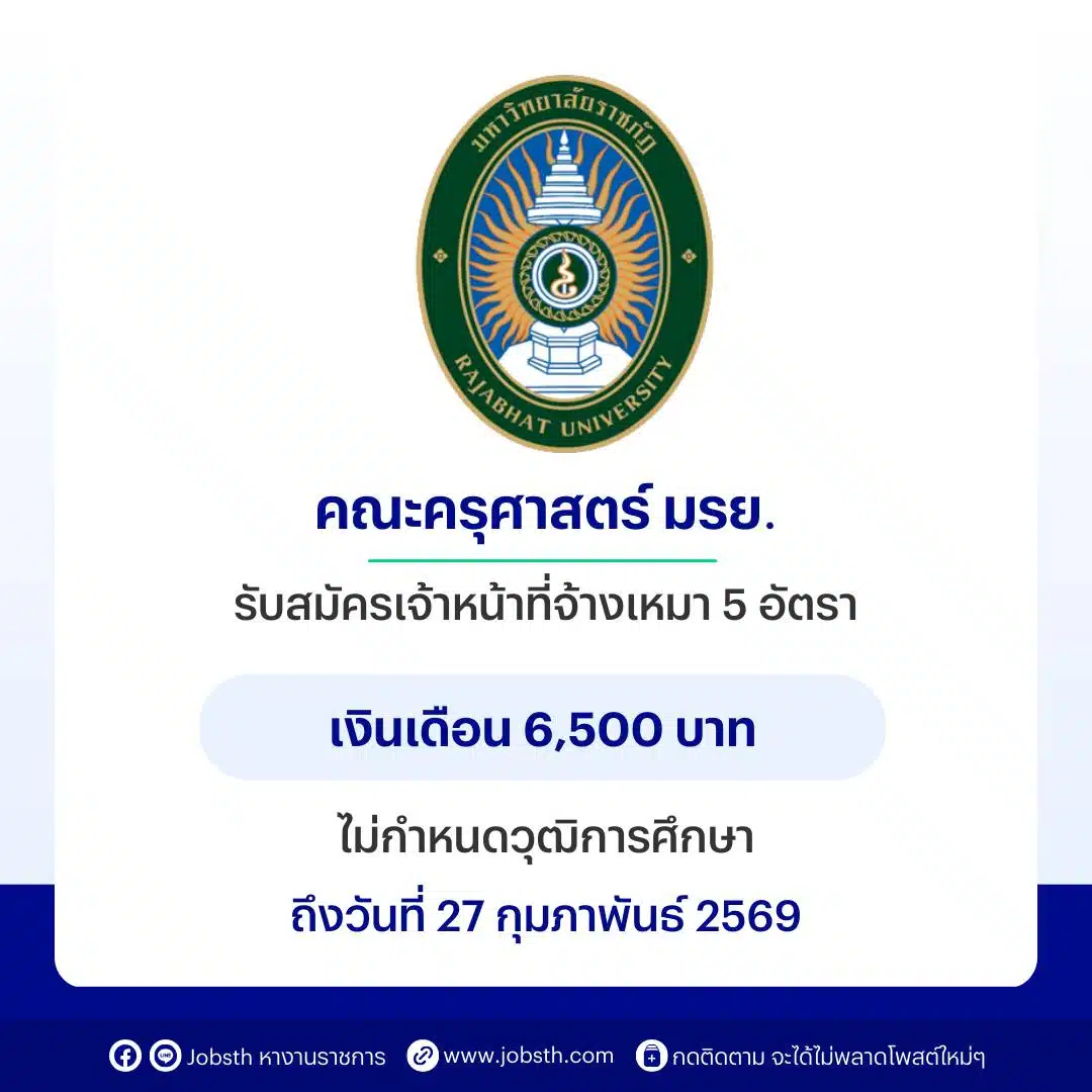 จากกรณีโลกออนไลน์วิพากษ์วิจารณ์อย่างหนัก หลังพบประกาศรับสมัครงานของคณะครุศาสตร์ มหาวิทยาลัยราชภัฏยะลา ที่เปิดรับเจ้าหน้าที่จ้างเหมา 5 อัตรา ด้วยเงินเดือน 6,500 บาท