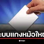 ภาพหน้าจอแสดงการลงทะเบียนประชามตินอกเขต สุโขทัย ที่มีข้อมูลผู้ใช้สิทธิ
