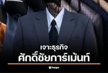 ภาพของสำนักงานประกันสังคมที่มีชื่อของธุรกิจ ศักดิ์ชัยการ์เม้นท์ ปรากฏอยู่