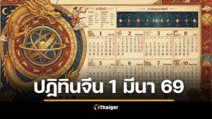 เลขเด็ดปฏิทินจีน งวด 1 มีนาคม 2569 ลุ้นโชค เลข 3 ตัวชัดมาก