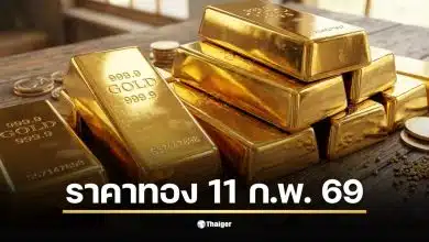 ราคาทองวันนี้ 11 ก.พ. 69 ทองรูปพรรณขายออกที่ 75,300 บาท