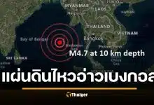 ด่วน แผ่นดินไหว 4.7 อ่าวเบงกอล ใกล้เกาะนอร์ทเซนติเนล