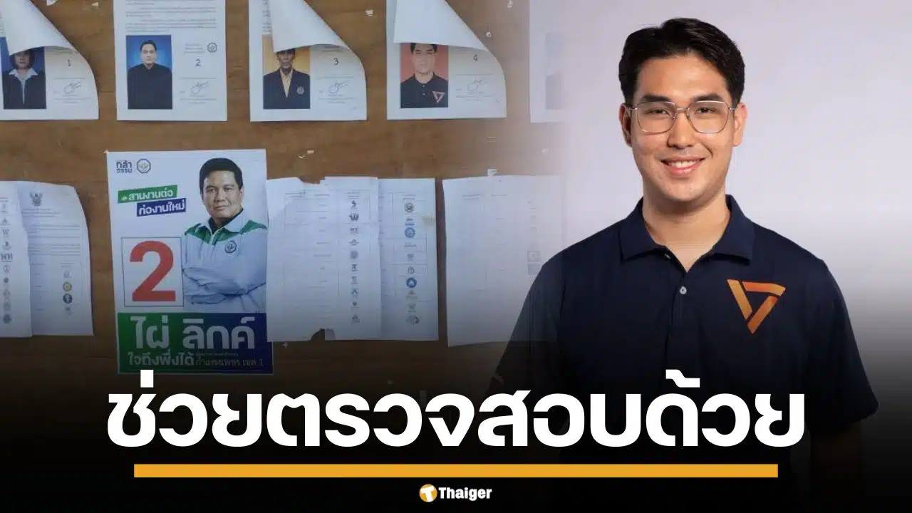 "ปริญวัฒน์" พรรคประชาชน ร้องสอบป้ายหาเสียง "ไผ่ ลิกค์" ติดหน้าหน่วยเลือกตั้ง