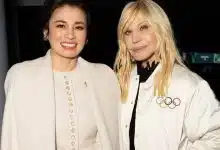 พระราชินี ทรงฉายกับ โดนาเทลลา เวอร์ซาเช่ ดีไซเนอร์และผู้นำแฟชั่นระดับโลกชาวอิตาลี