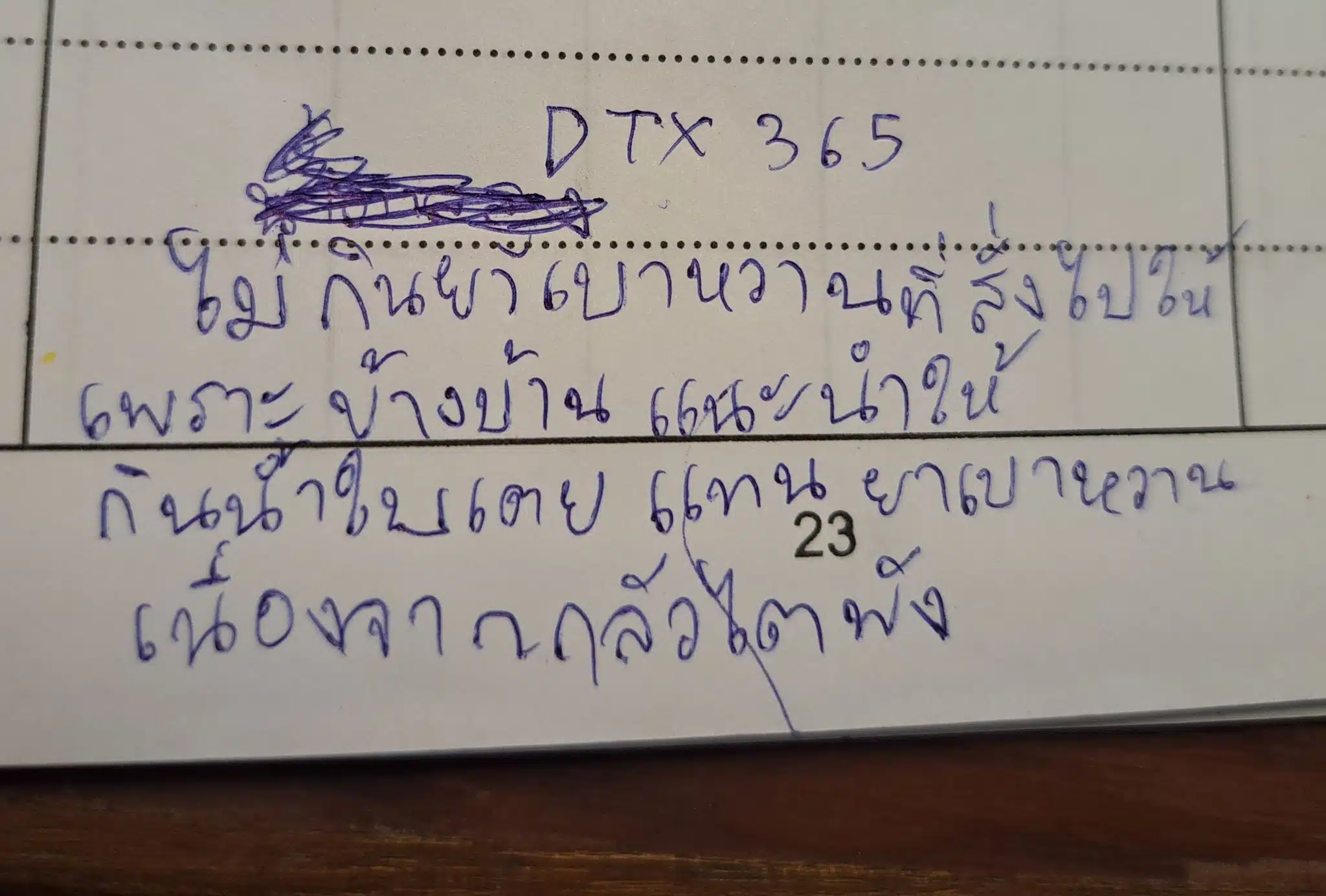 รายละเอียดของผู้ป่วยเบาหวาน