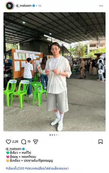 ประมวลภาพ เหล่าคนบันเทิง ตบเท้าเข้าคูหา ใช้สิทธิ์เลือกตั้ง 69-ประชามติ คึกคัก-18