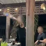 หนังคนละม้วน สาวร้อง 'รอง ผกก.' ขวดฟาดหัวเลือดอาบ ปมเมียหึงข้ามโต๊ะ ตร.โต้ "โดนปาหัวแตกก่อน" เตรียมฟ้องกลับ