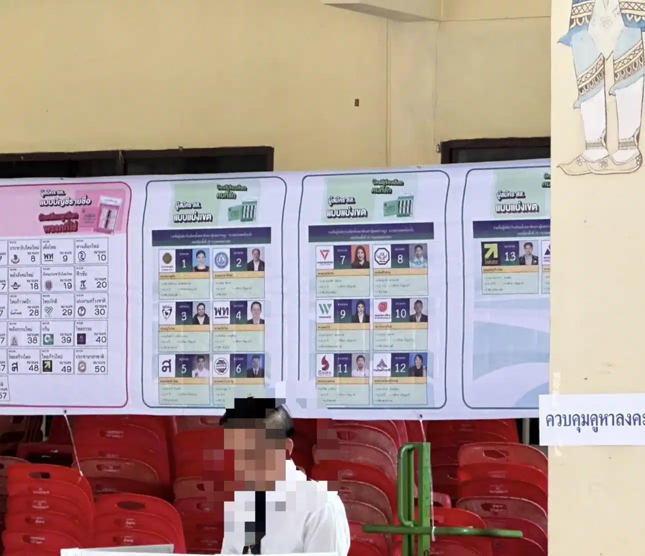 หน่วยเลือกตั้ง กทม. ที่ติไวนิลหมายเลขผู้สมัครผิด