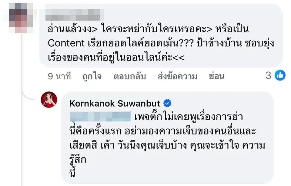 เกิดอะไรขึ้น แม่ตั๊ก กรกนก พูดถึงเรื่อง การหย่า แฟนคลับส่งกำลังใจเพียบ-9