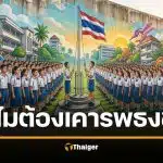 นักเรียนถาม ไม่ร้องเพลงชาติผิดกฎหมายไหม? ครูตอบดีจนชาวเน็ตยกนิ้วให้