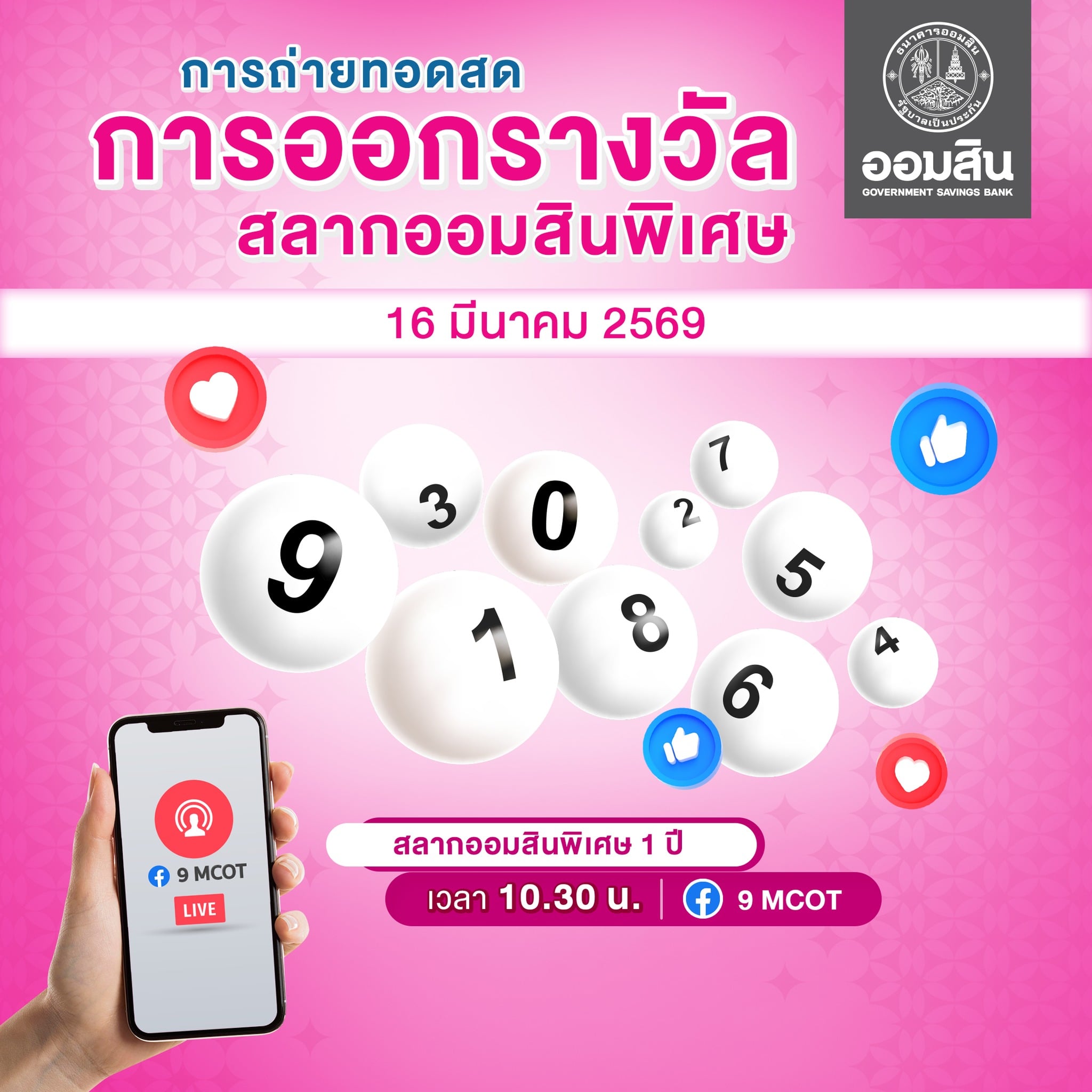 วิธีตรวจผลรางวัลสลากออมสิน 16/3/69