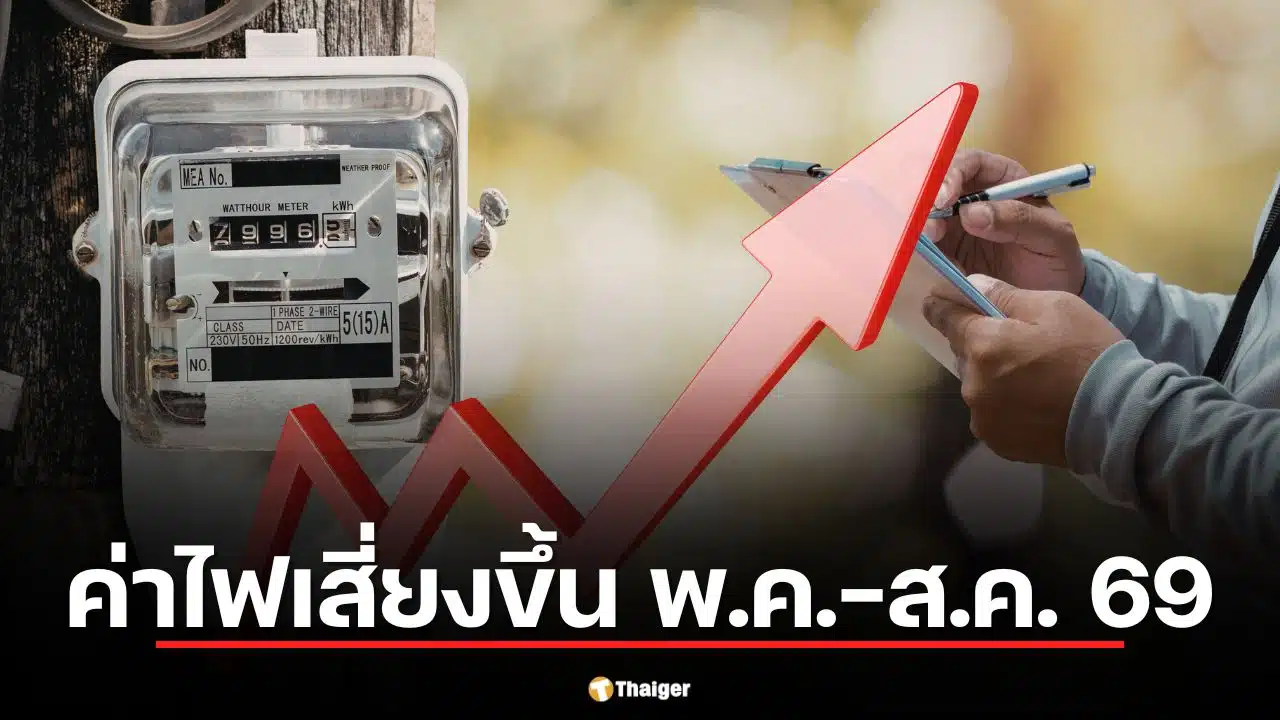 ค่าไฟ พ.ค.-ส.ค. 69 เสี่ยงขึ้น ลุ้น กกพ. เคาะมีนาคมนี้ หลังสงครามตะวันออกกลางดัน LNG-น้ำมันแพง