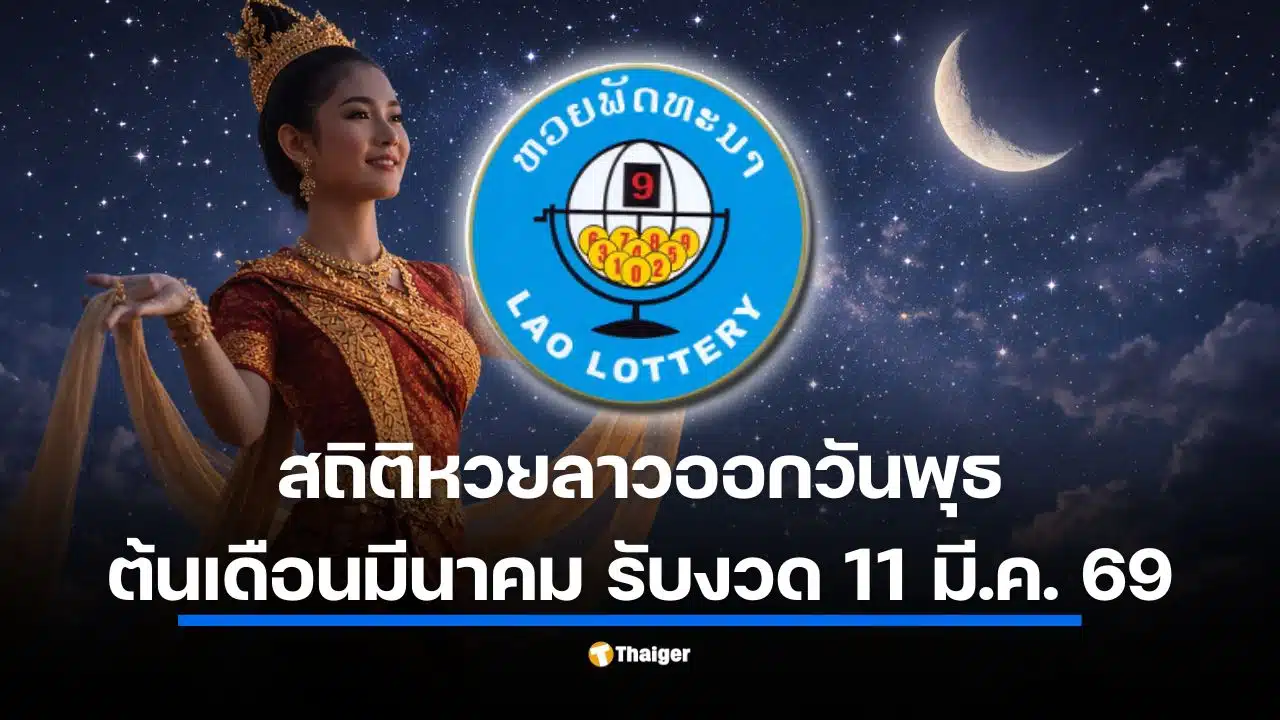 สถิติหวยลาววันพุธ ต้นเดือนมีนาคม รับงวด 11 มี.ค. 69 ย้อนหลัง 5 ปี (2565–2569)