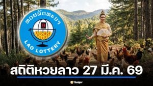 สถิติหวยลาวออกวันที่ 27 ย้อนหลัง 28 งวด ชนฤกษ์วันธงชัย-ราชาฤกษ์ 27 มี.ค. 69