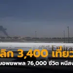 ประชาชนหลายแสนคนติดค้างเนื่องจากศูนย์กลางการคมนาคมปิดทำการ