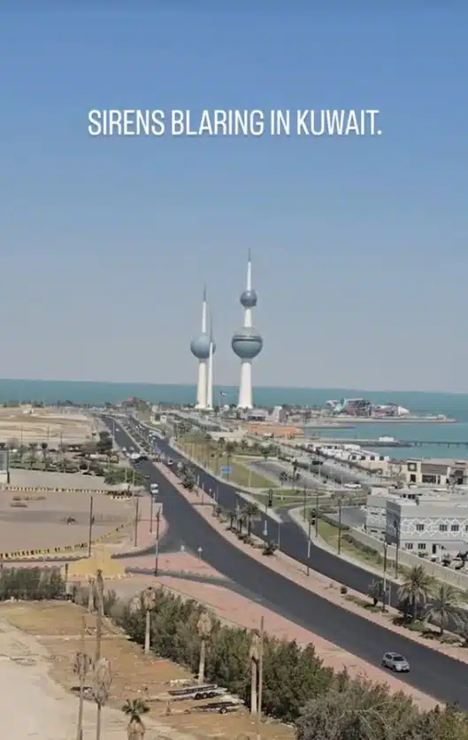 แองจี้ เฮสติ้ง ระเบิดลงใกล้บ้านที่คูเวต