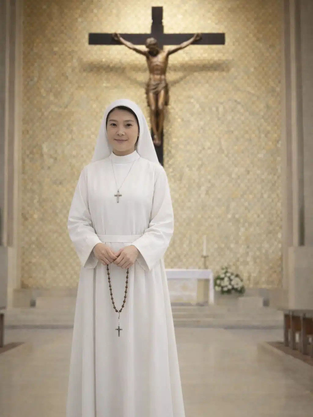 นิ้ง กุลสตรี สวมชุดแม่ชี-2