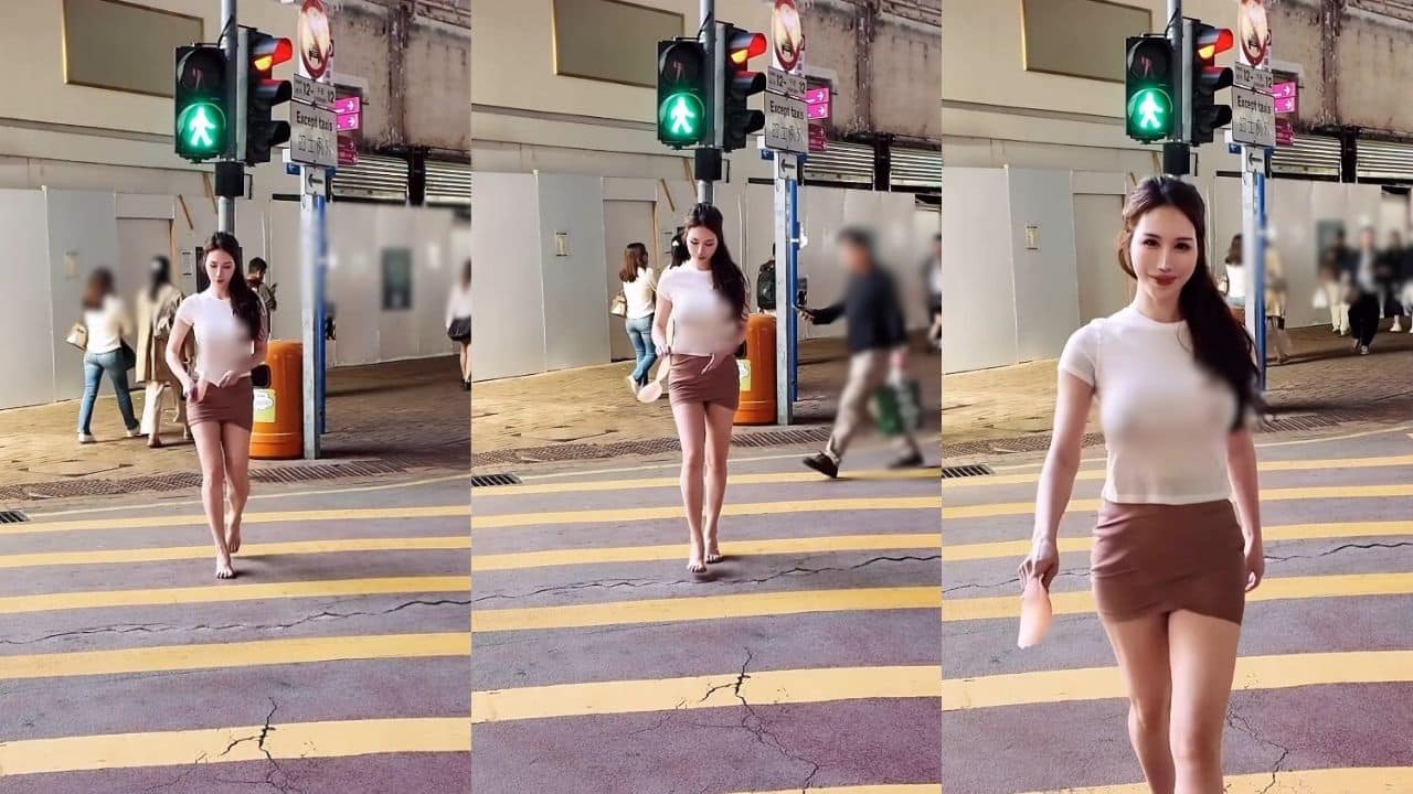 นางแบบไต้หวันถอดชั้นใน-แปะจุกโชว์กลางฮ่องกง