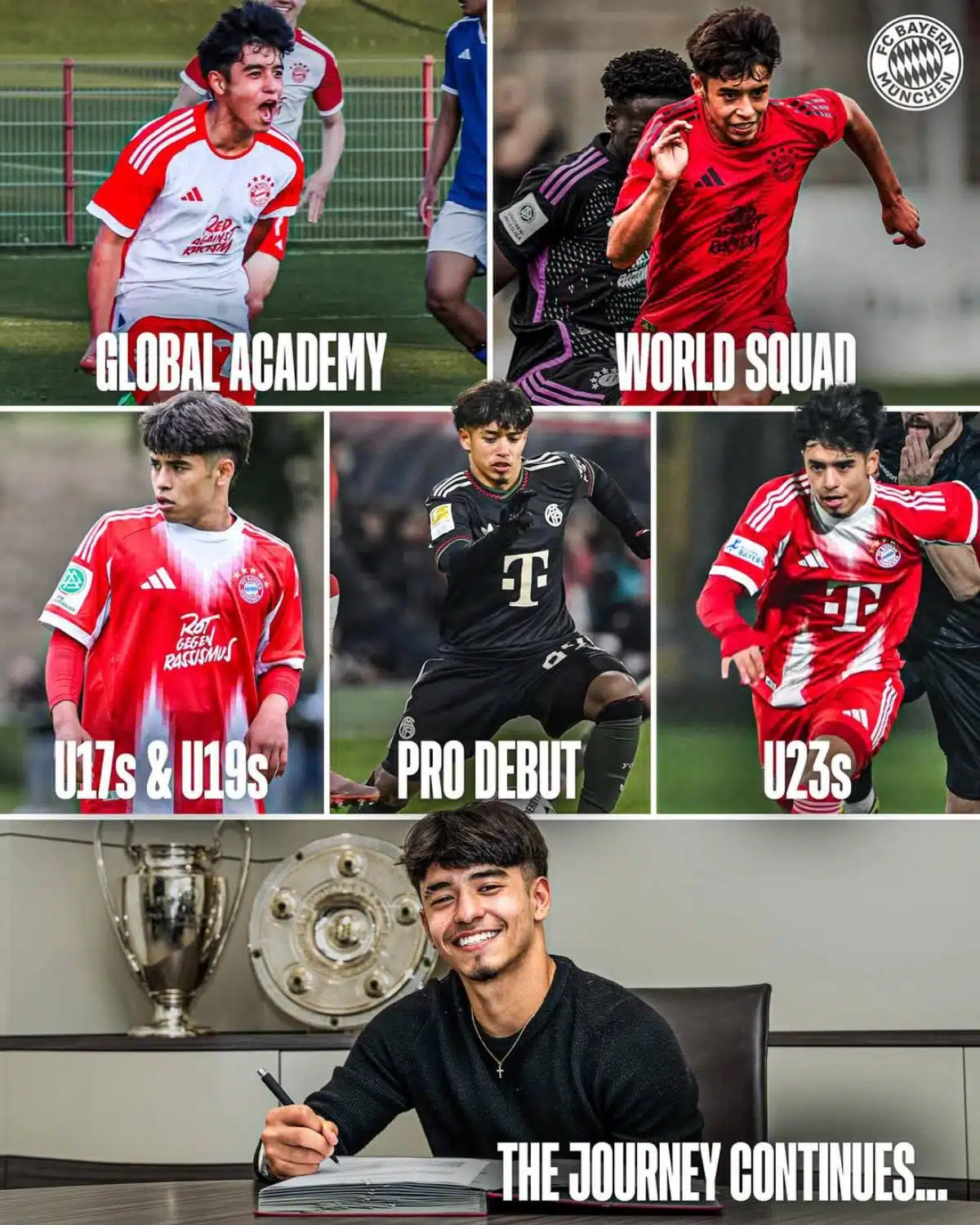 ดาวดวงใหม่ถือกำเนิดแล้ว! ไมคอน คาร์โดโซ่ เซ็นสัญญาเป็นนักฟุตบอลอาชีพและประเดิมสนามให้กับบาเยิร์น มิวนิค