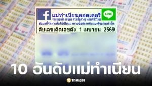 เลขเด็ดแม่ทำเนียน งวด 1 เมษายน 2569