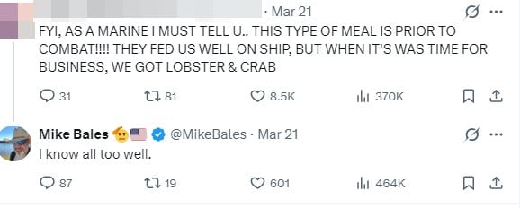 อวดมื้ออาหารหรู "ทหารเมกา" ล็อบสเตอร์-สเต๊ก กองทัพเลี้ยงดีมาก ก่อนออกรบ